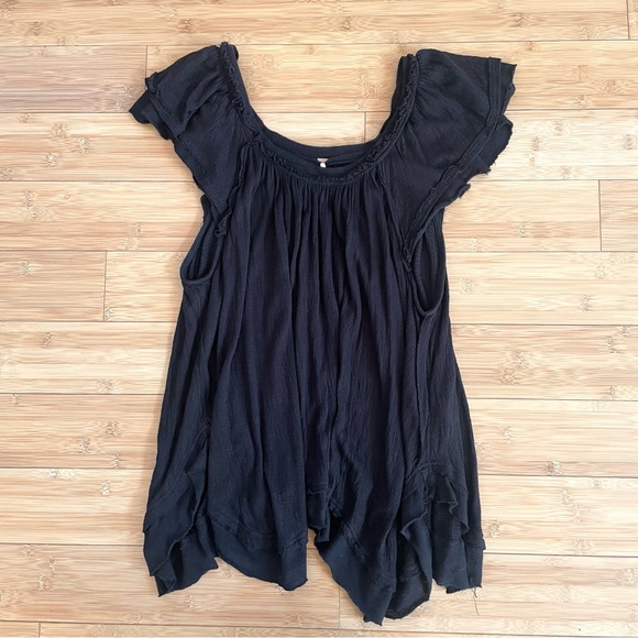 Free People Boho Flutter Sleeve Tunic Tank - Picture 3 of 9